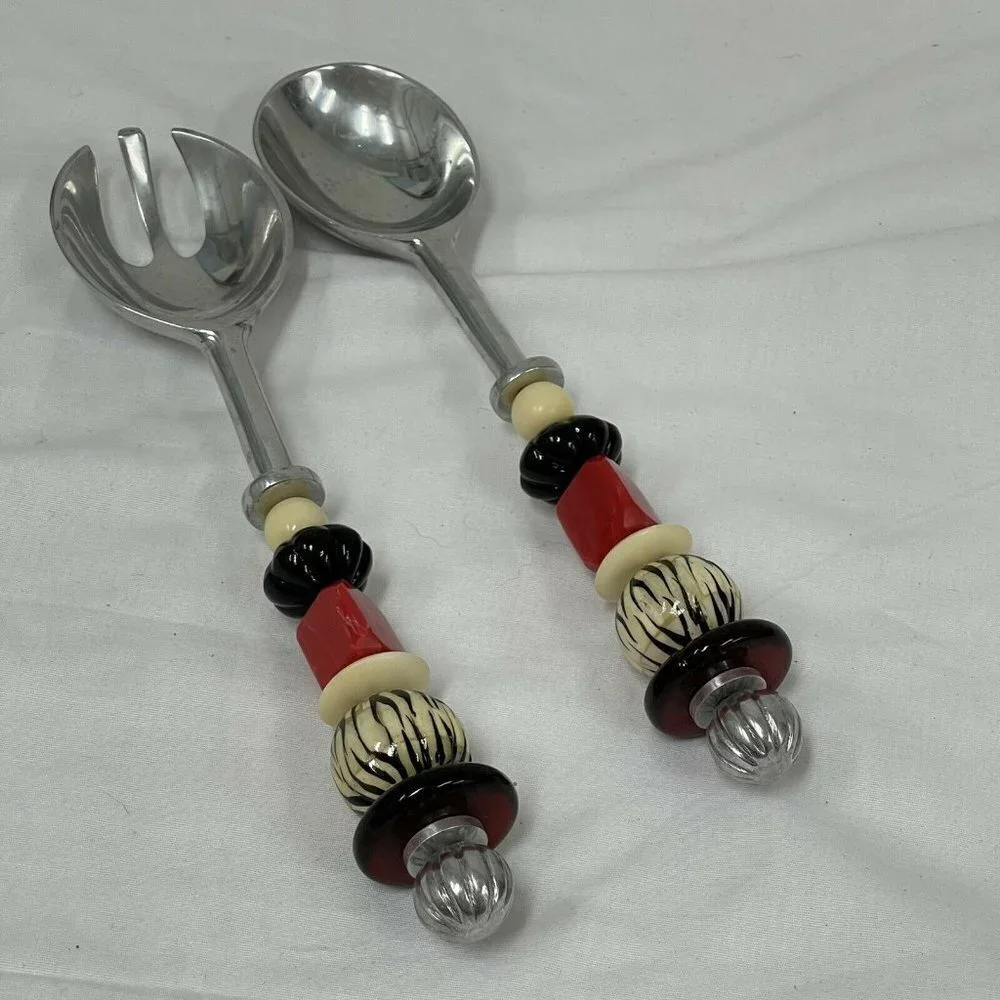 Art Glass Beaded Handle 12